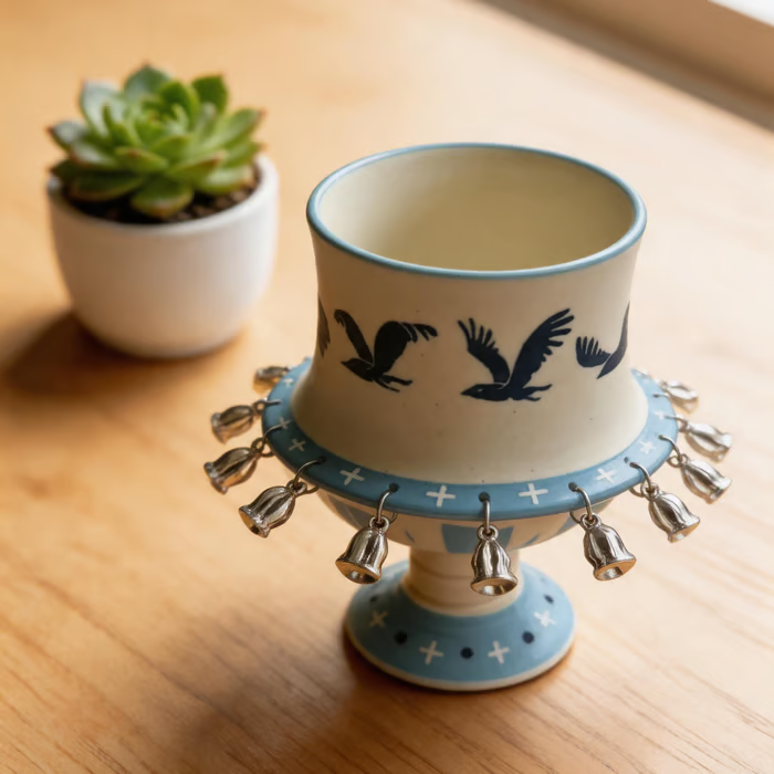 Handcrafted Ceramic Spinner Goblet
