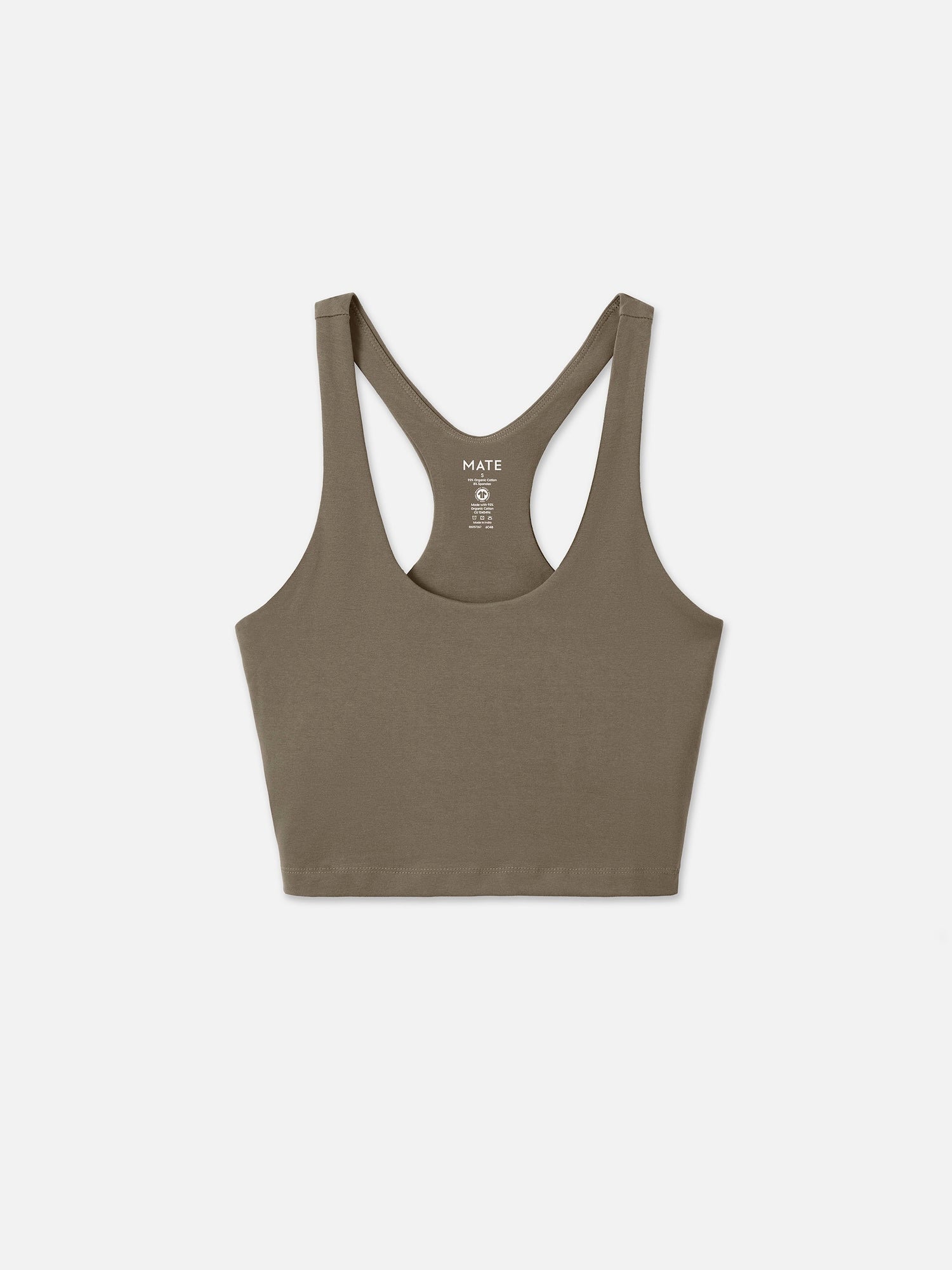 Organic Stretch Crop Racer Tank
