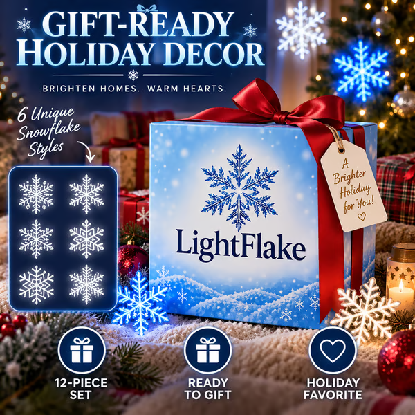 ❄️LED Snowflake Wall Set