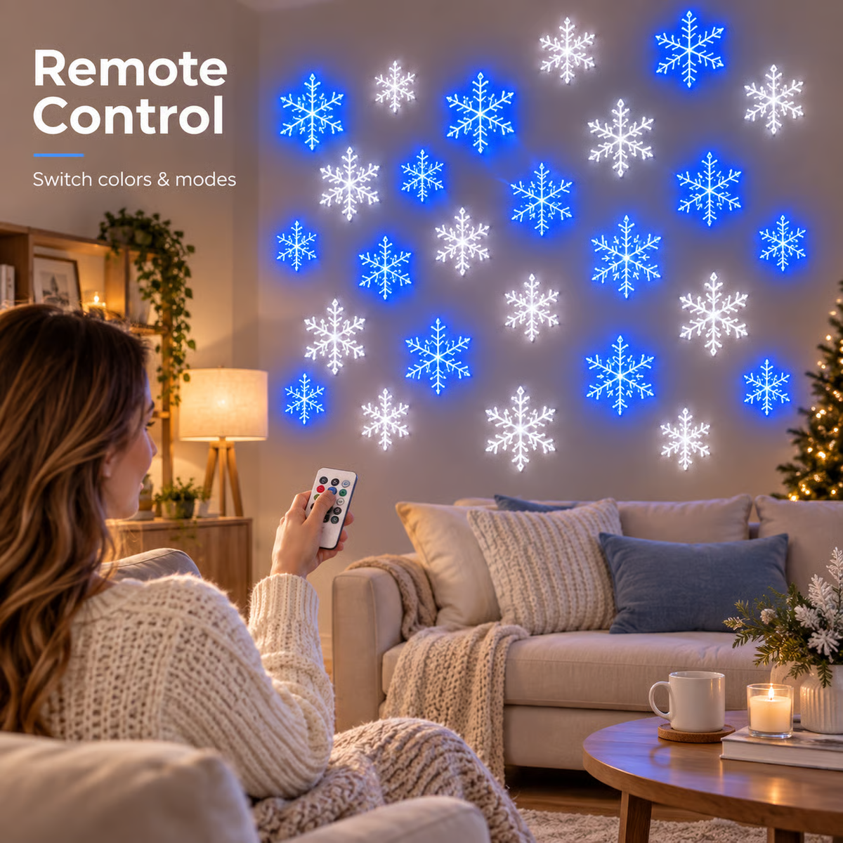 ❄️LED Snowflake Wall Set