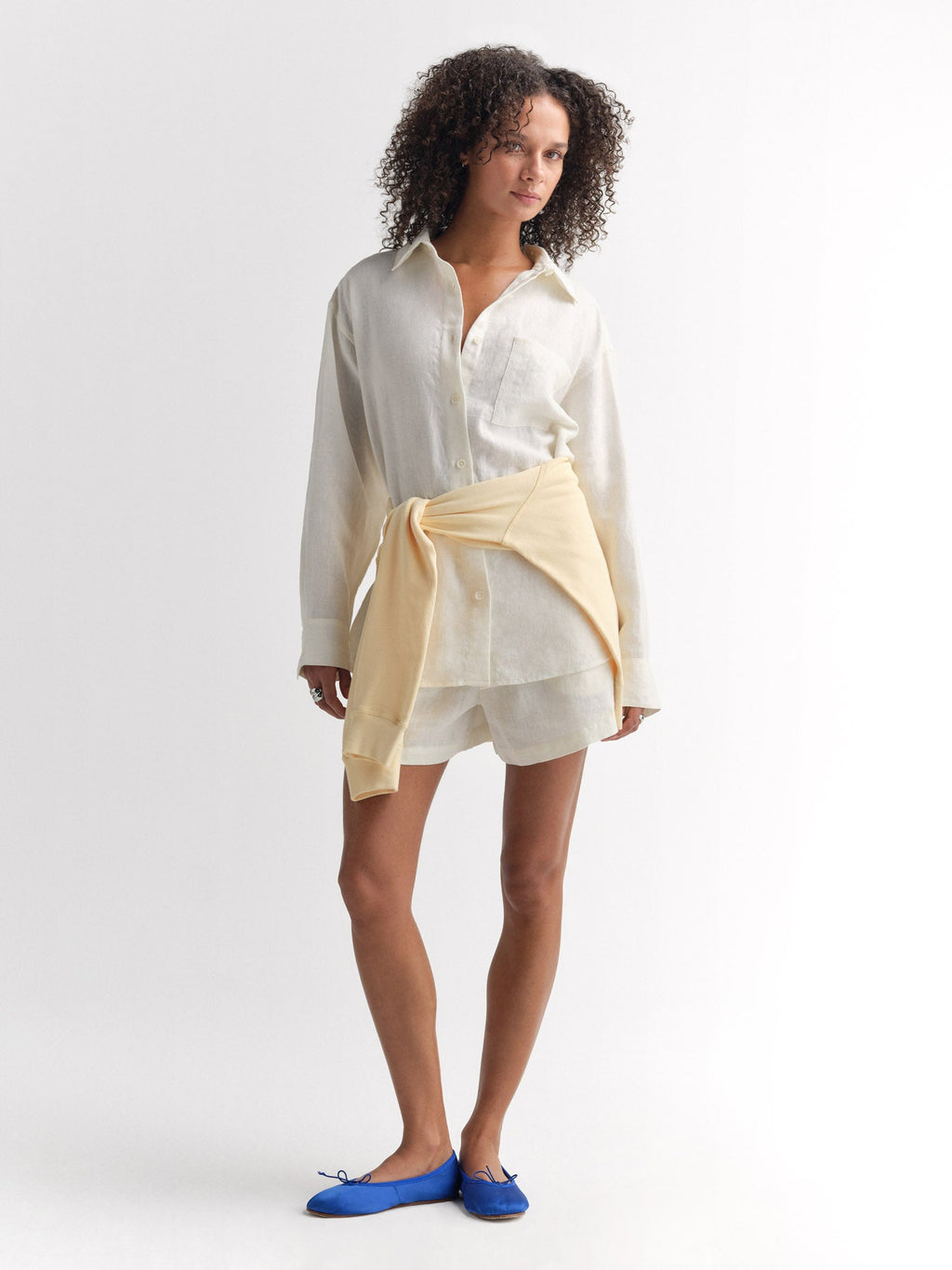 Organic Linen Oversized Button Down