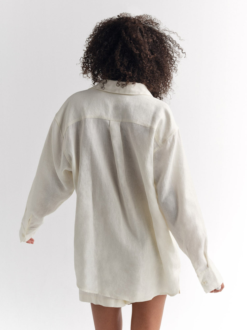 Organic Linen Oversized Button Down