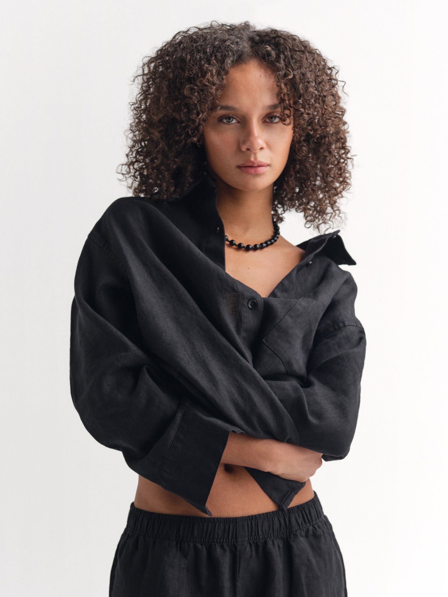 Organic Linen Oversized Button Down