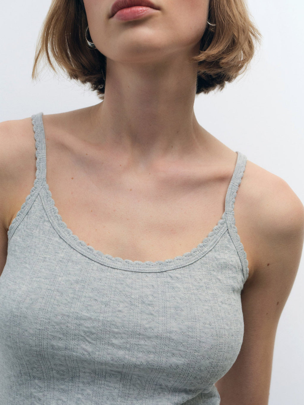 Organic Pointelle Tank