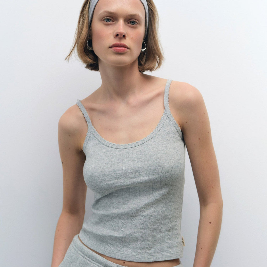 Organic Pointelle Tank