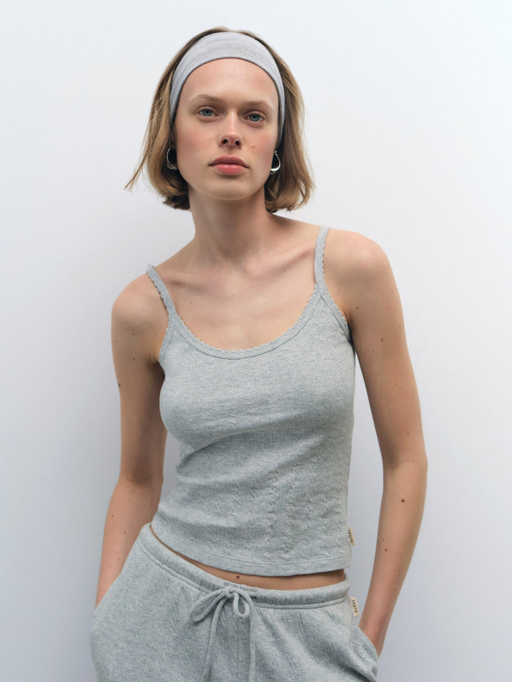 Organic Pointelle Tank