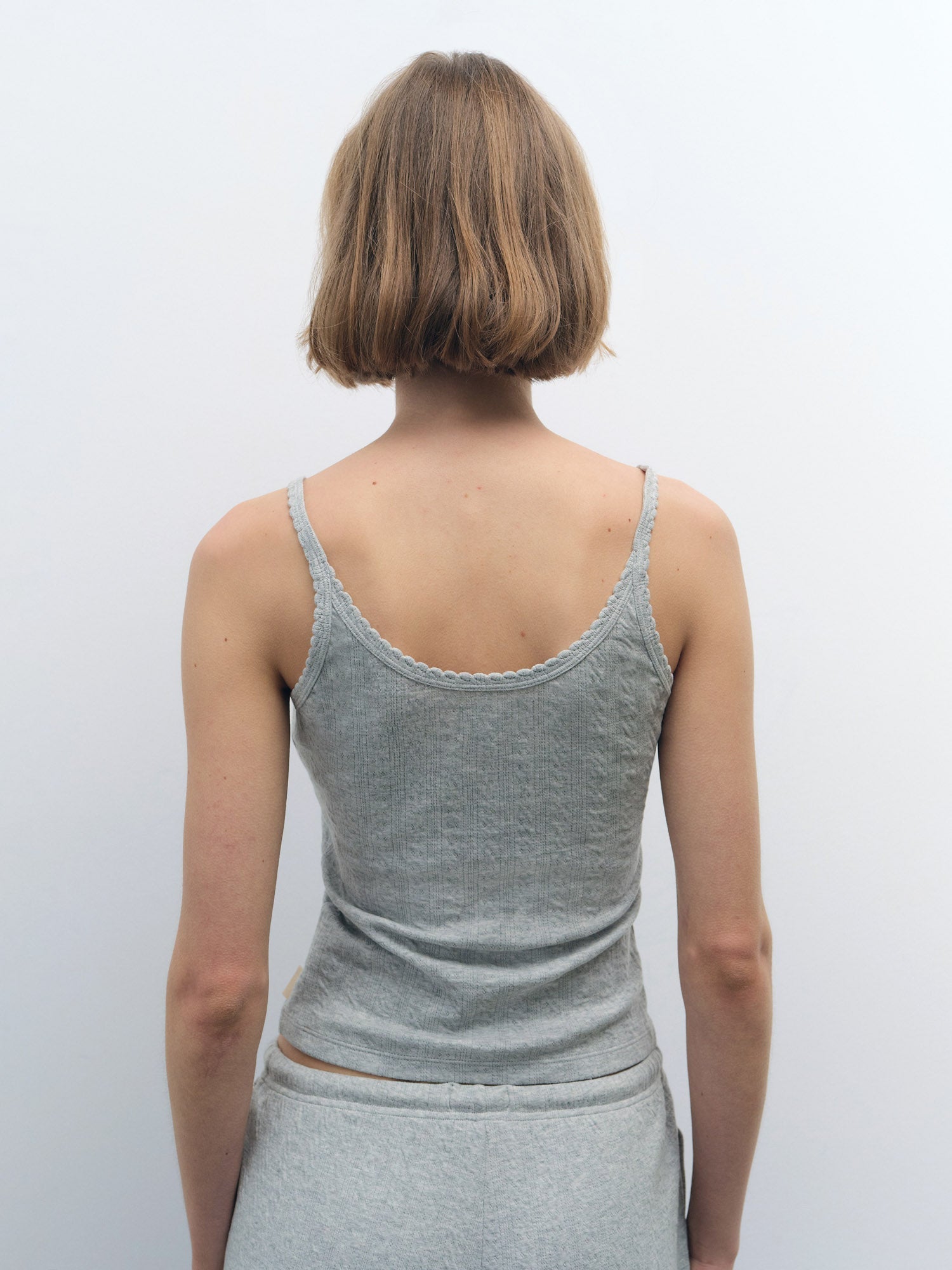 Organic Pointelle Tank