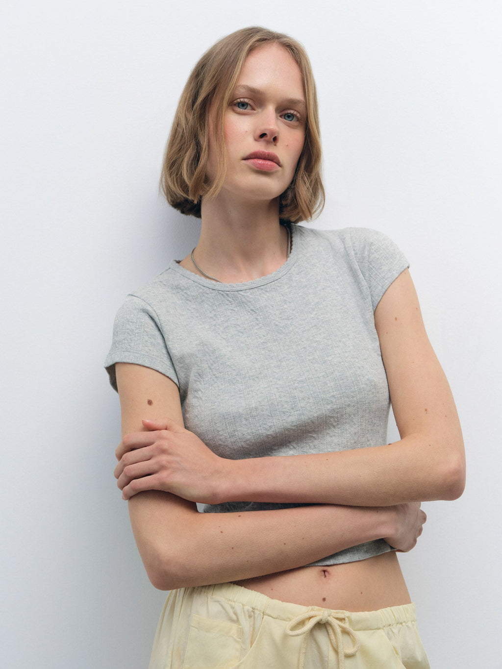 Organic Pointelle Baby Tee