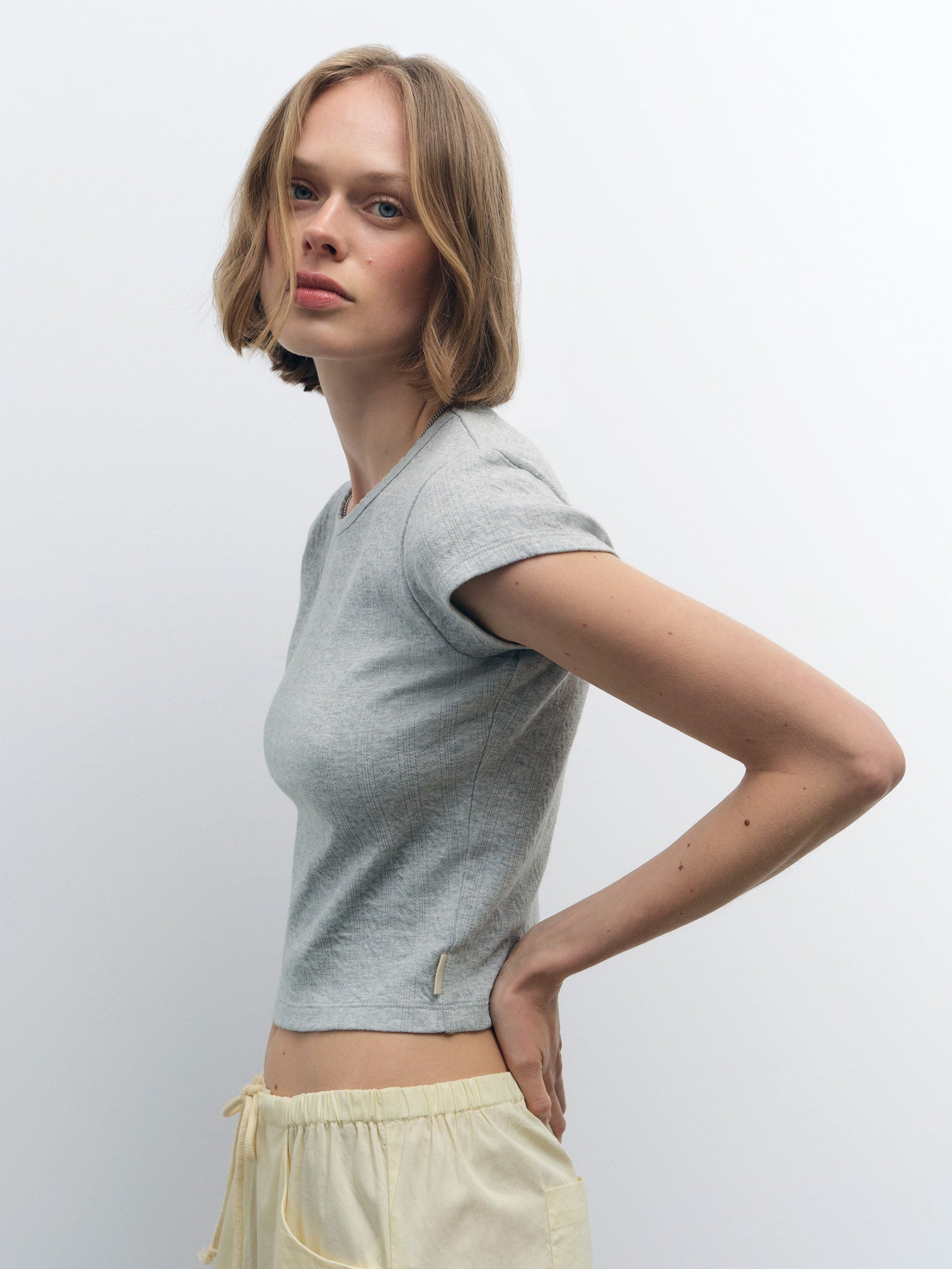 Organic Pointelle Baby Tee