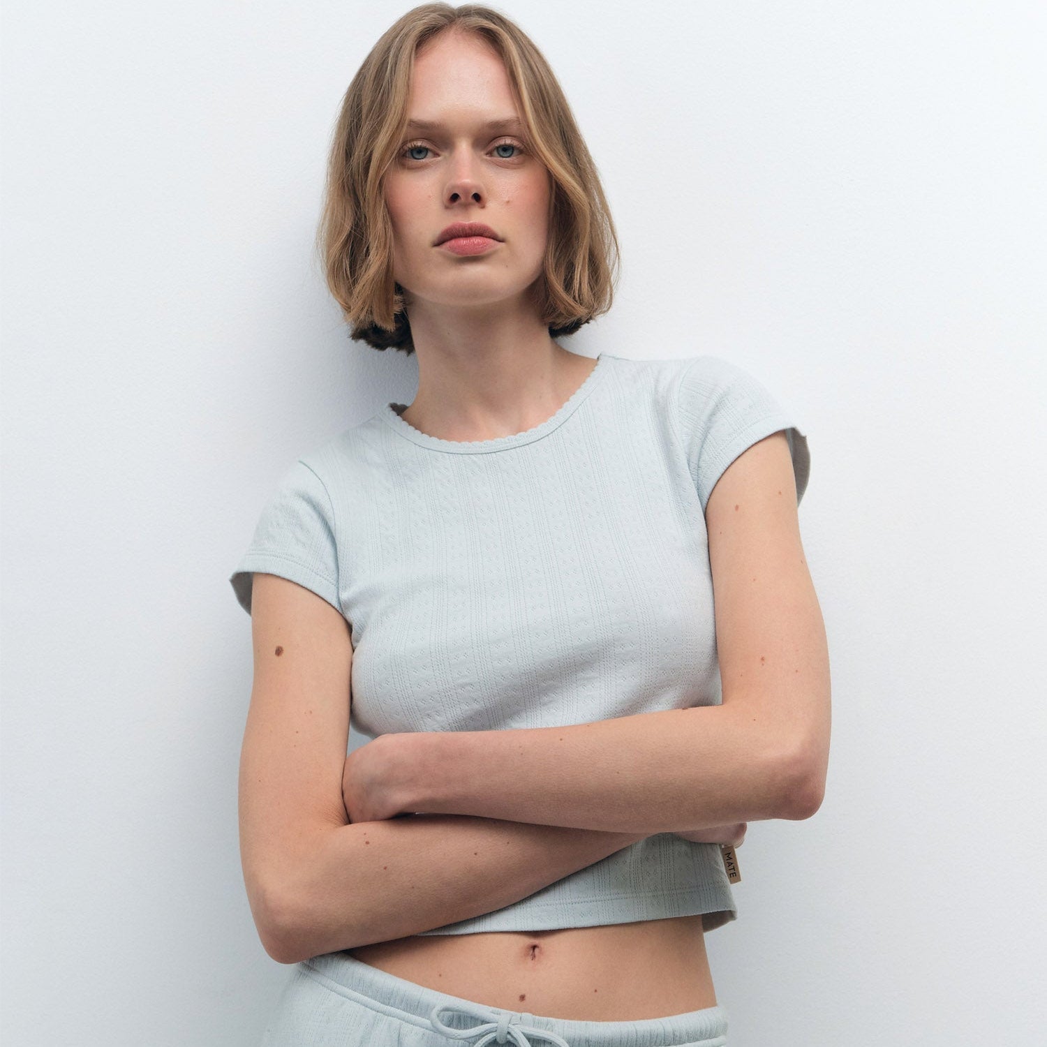 Organic Pointelle Baby Tee
