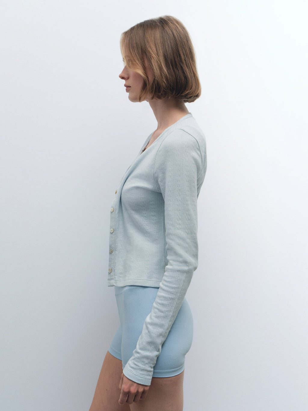 Organic Pointelle Cardigan