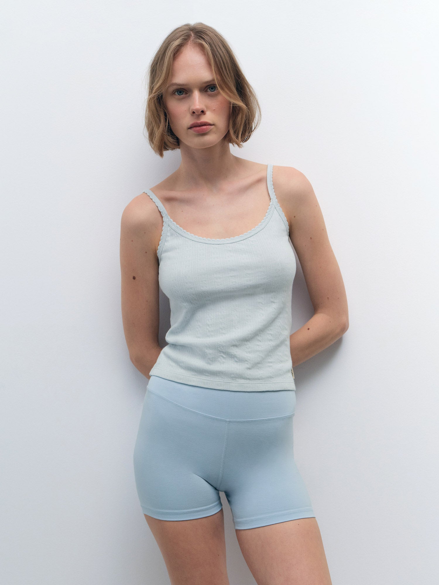 Organic Pointelle Tank