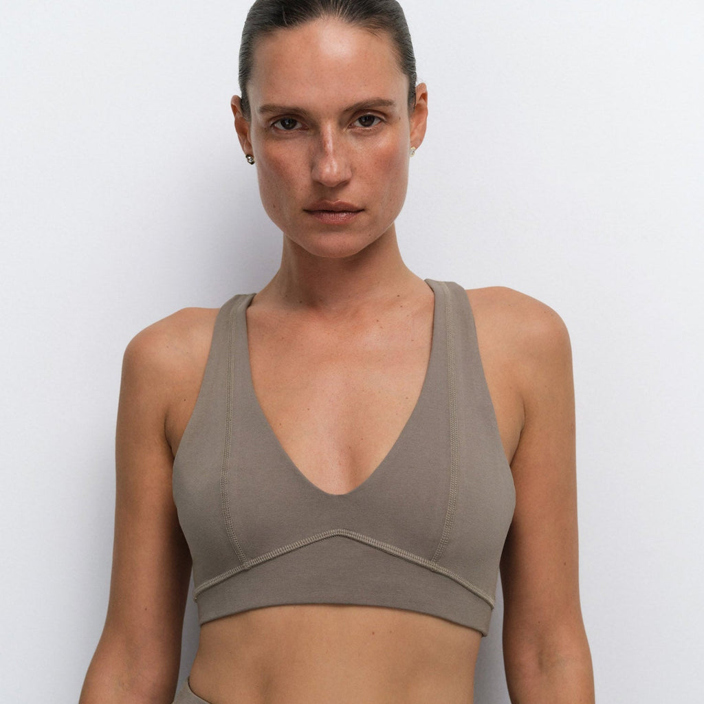 Organic Stretch V-Neck Bra