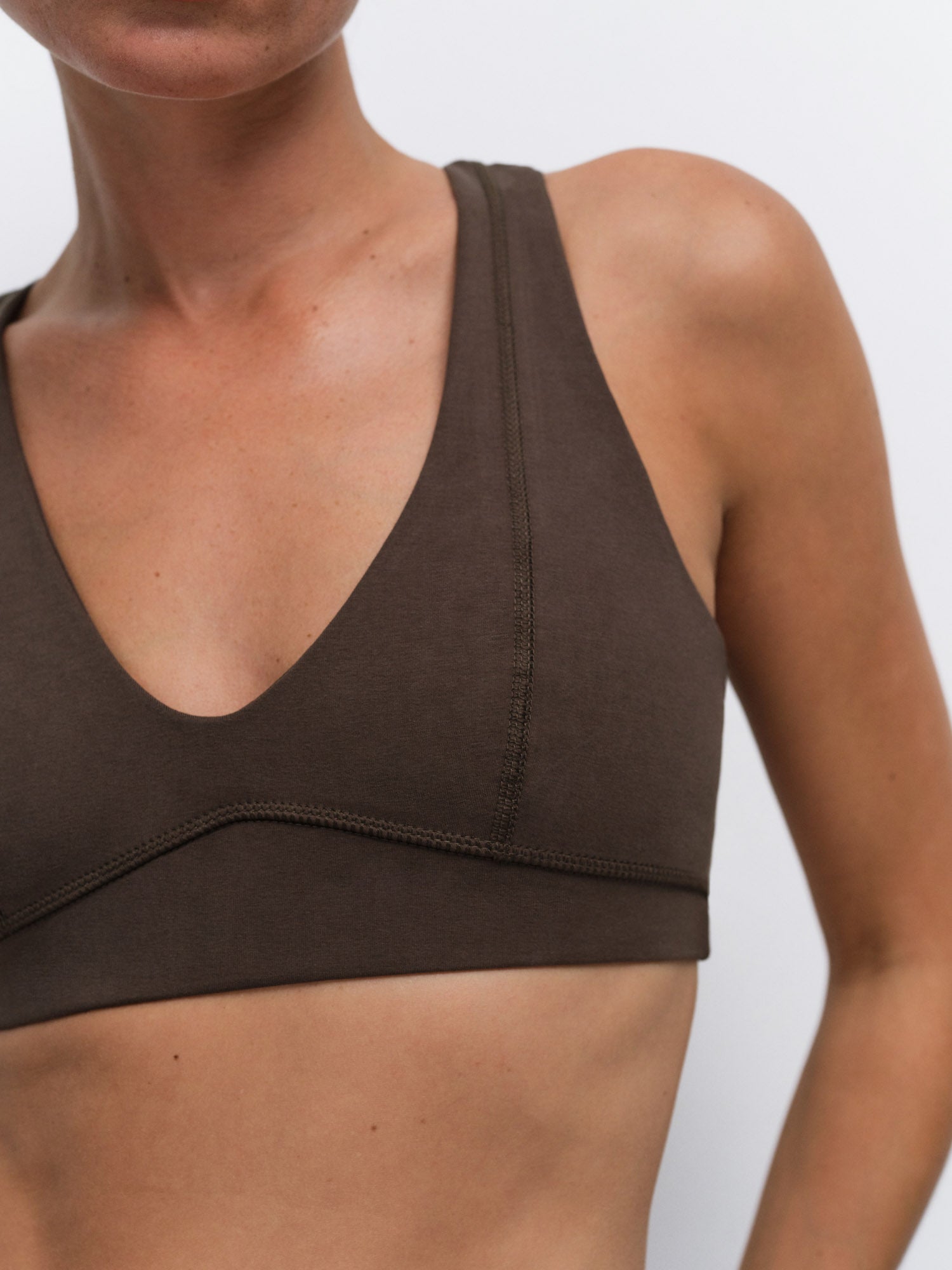 Organic Stretch V-Neck Bra