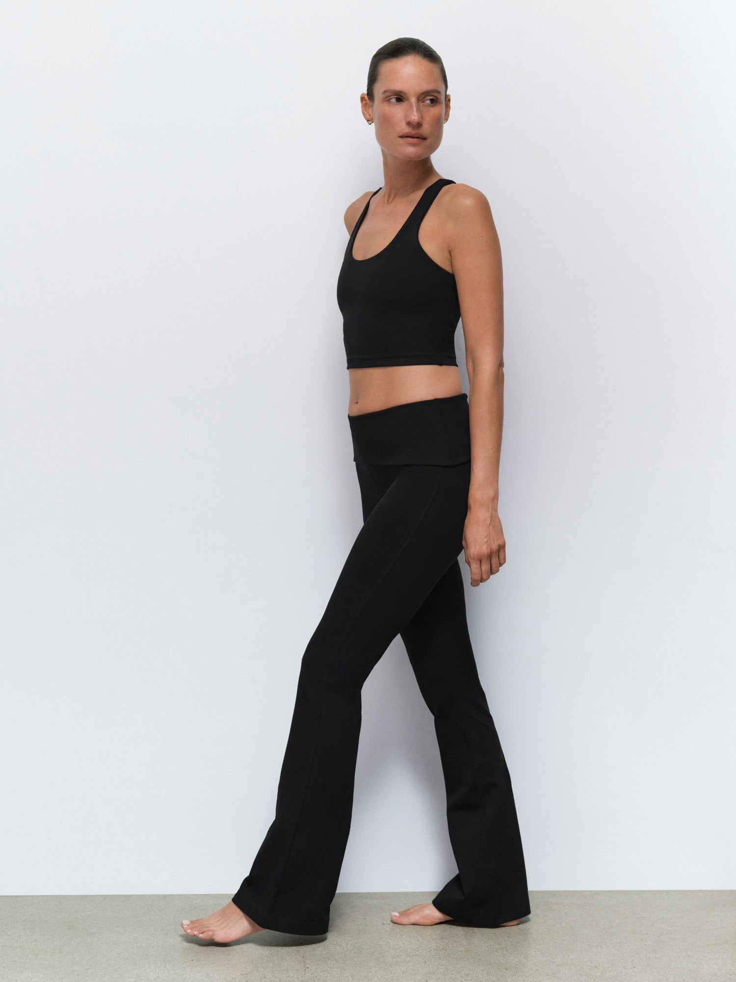 Organic Stretch Crop Racer Tank