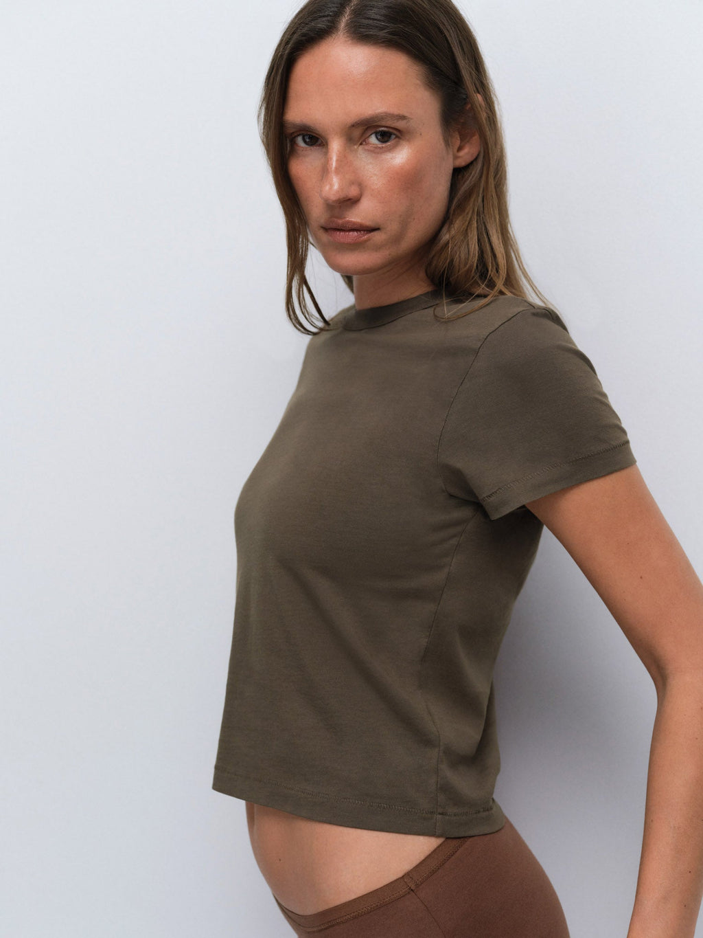 Organic Pima Shrunken Tee