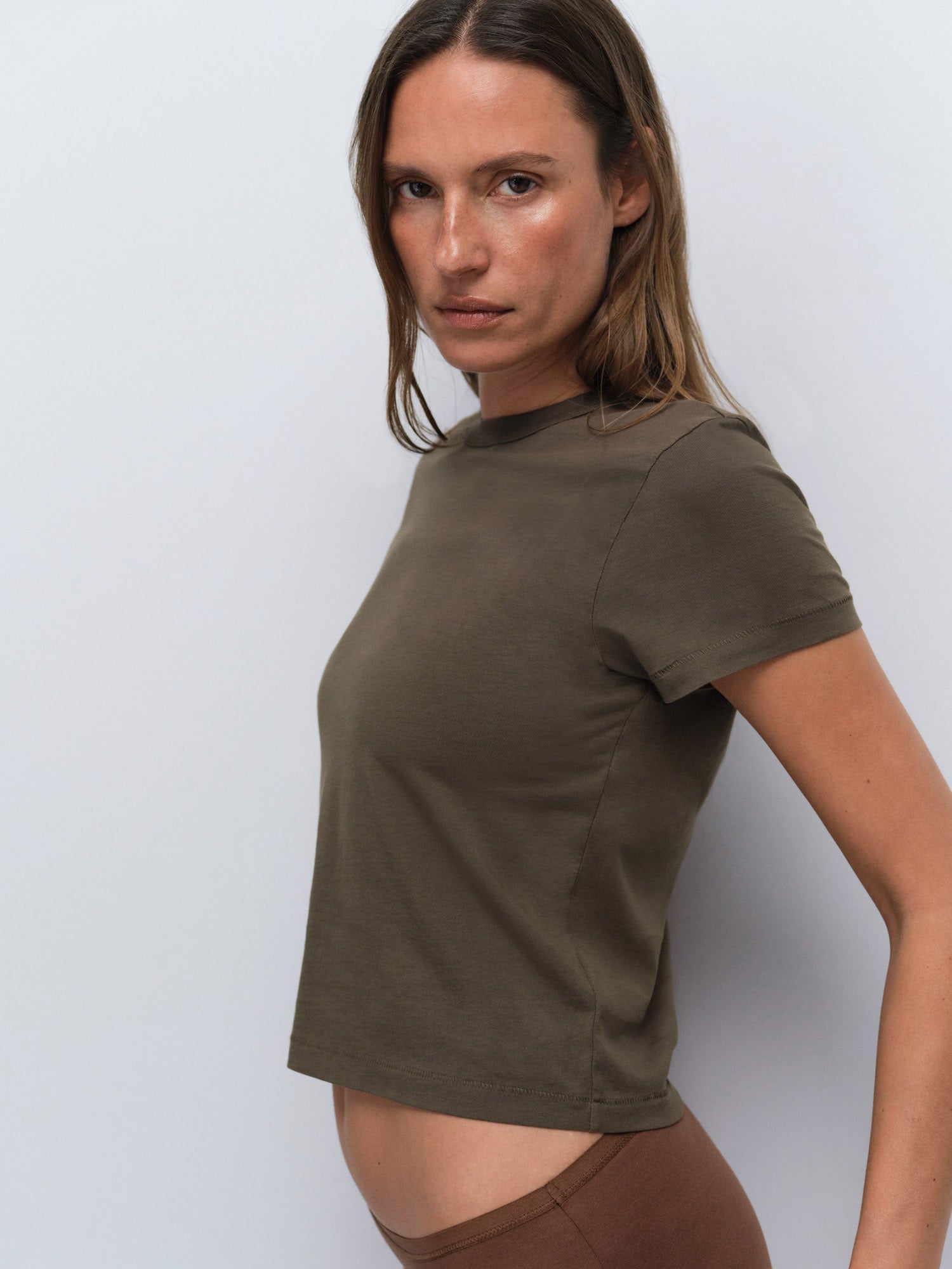 Organic Pima Shrunken Tee