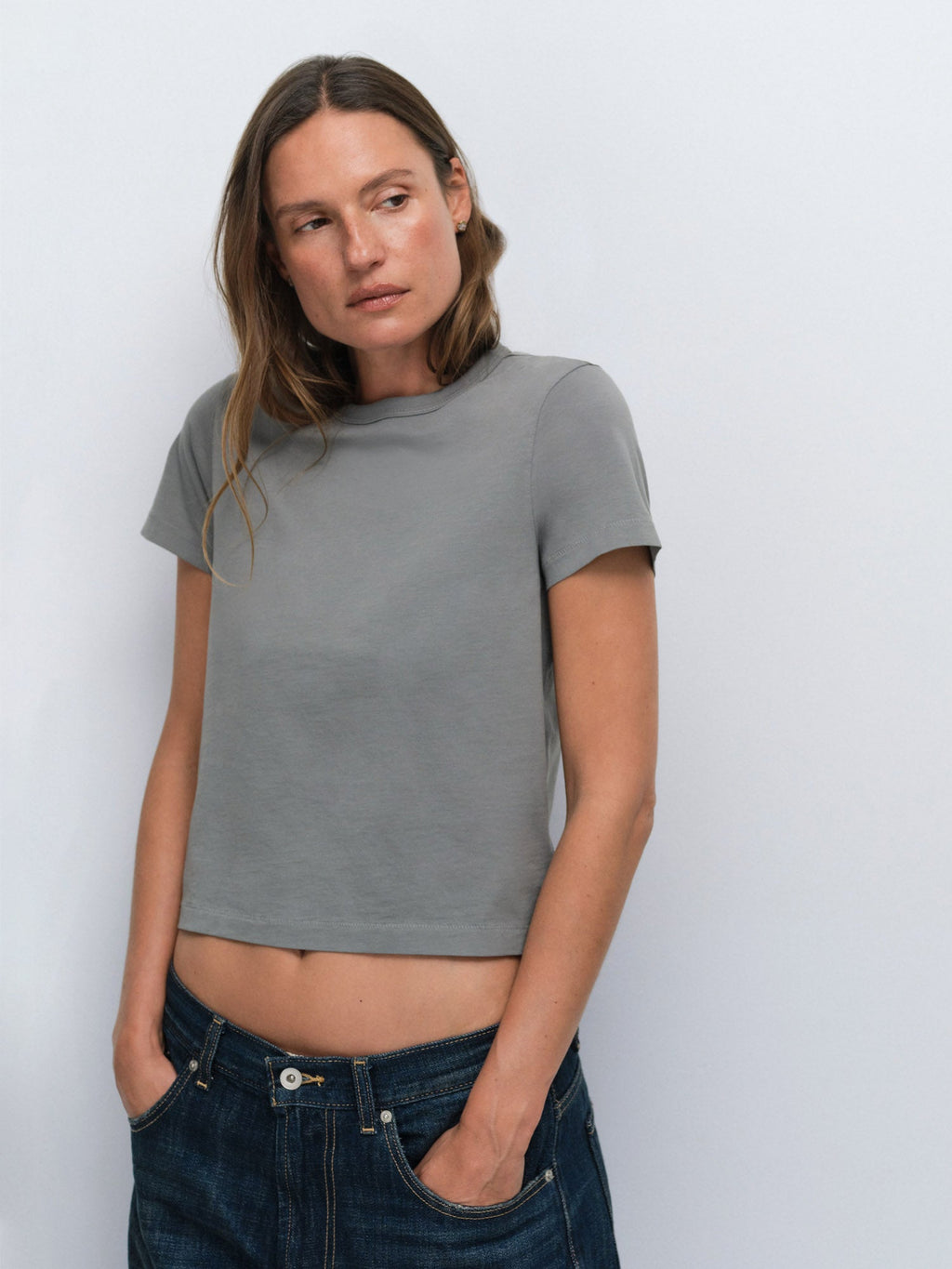 Organic Pima Shrunken Tee