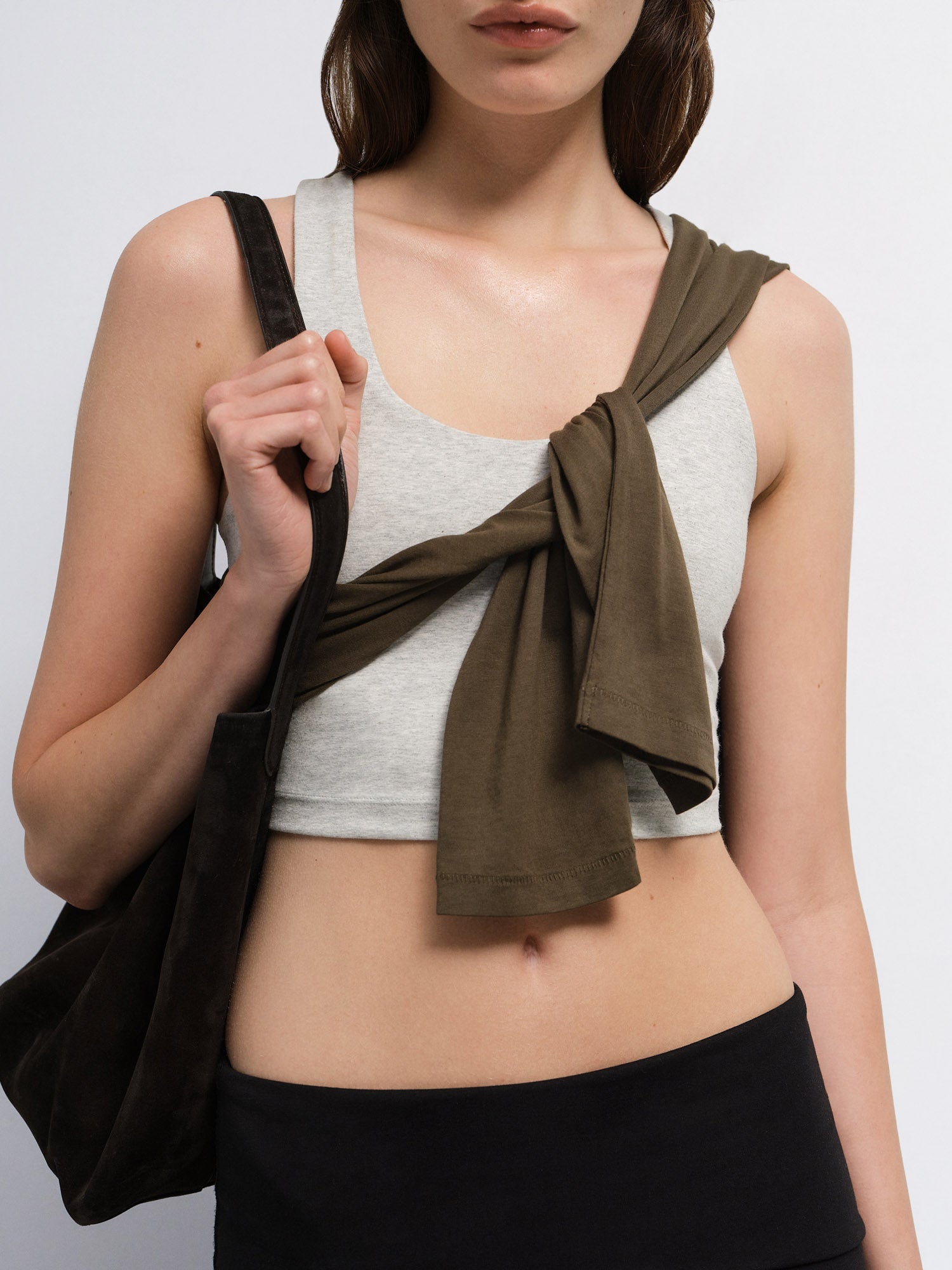 Organic Stretch Crop Racer Tank