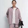 Organic Poplin Long Sleeve Button Down