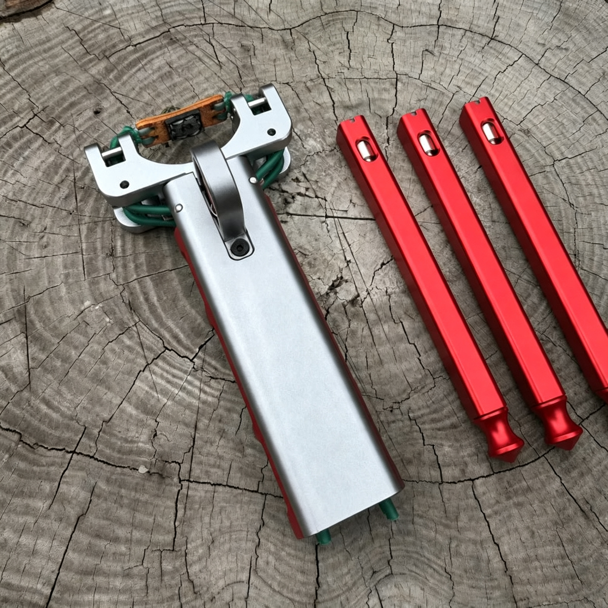 New Semi-auto G6 Trigger Slingshot CNC Aluminum Alloy Professional Catapult