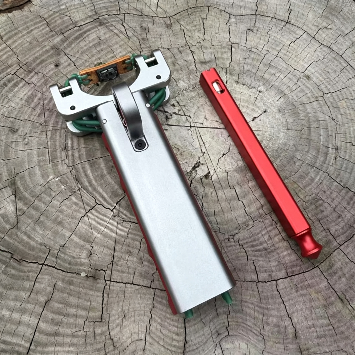 New Semi-auto G6 Trigger Slingshot CNC Aluminum Alloy Professional Catapult