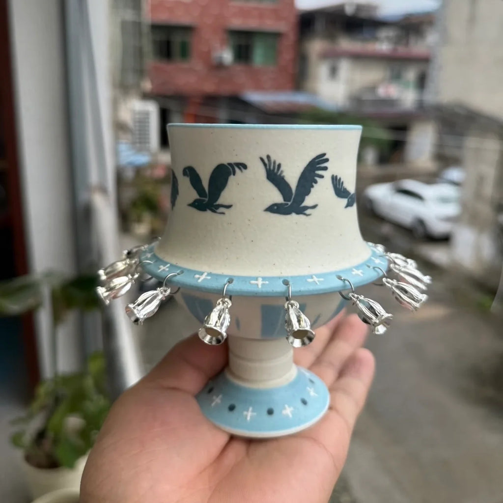 Handcrafted Ceramic Spinner Goblet